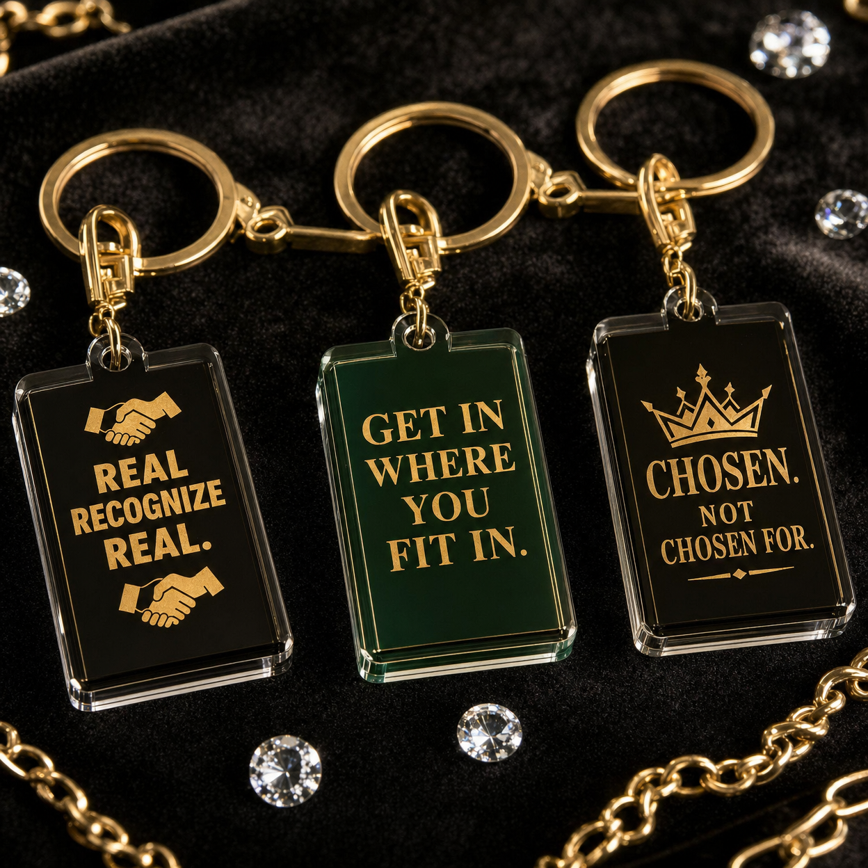 Real Recognize Real Keychain