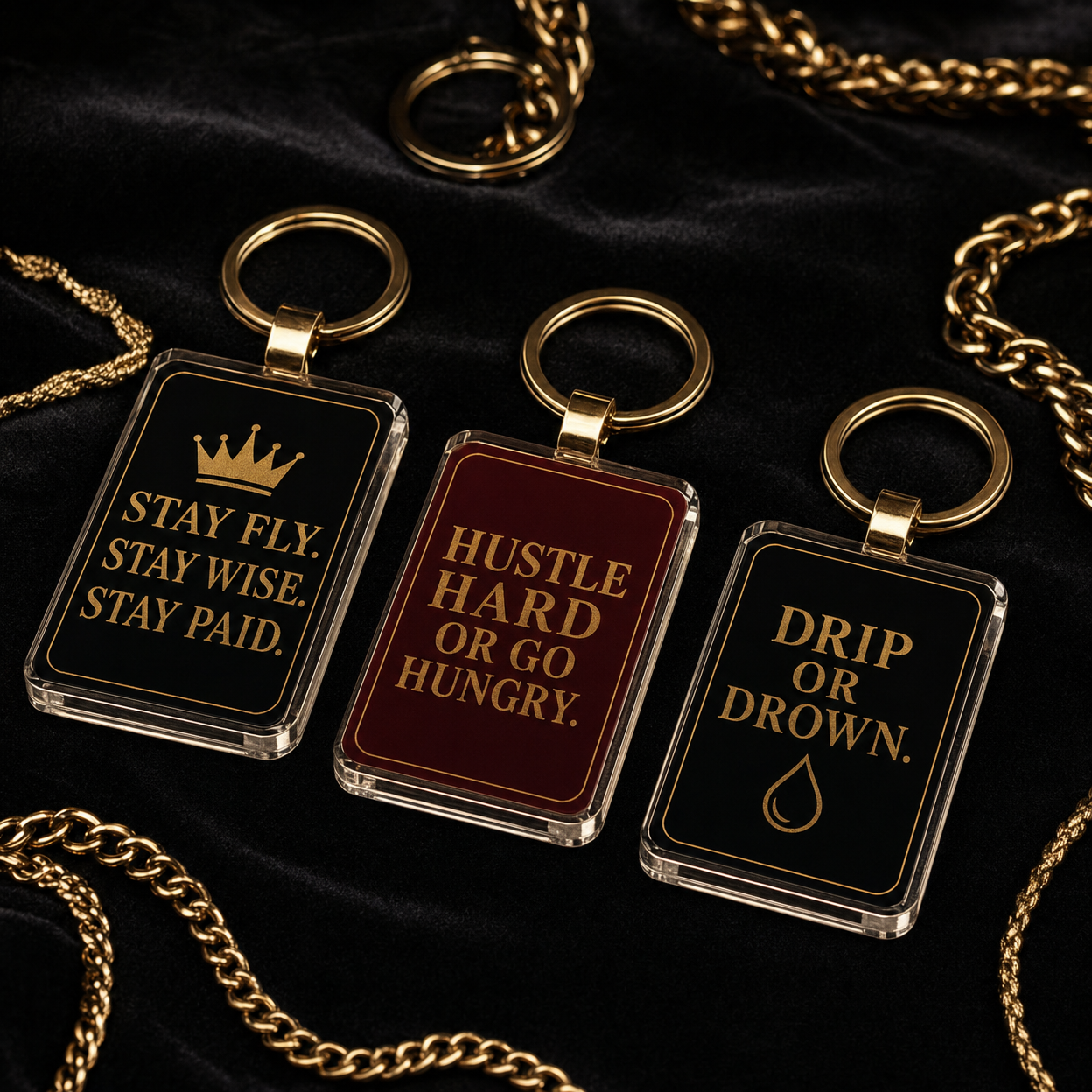 Stay Fly. Stay Wise. Stay Paid. Keychain